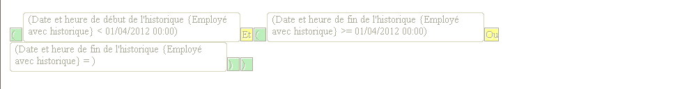 Condition permettant d'obtenir une liste sur les employés à une date d'historique précise Condition permettant d'obtenir une liste sur les employés à une date d'historique précise