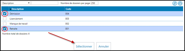 Exemple de condition