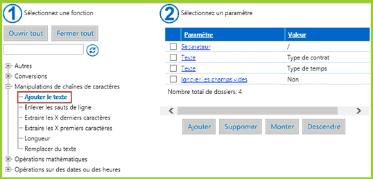 Champ de type texte - Ajouter le texte
